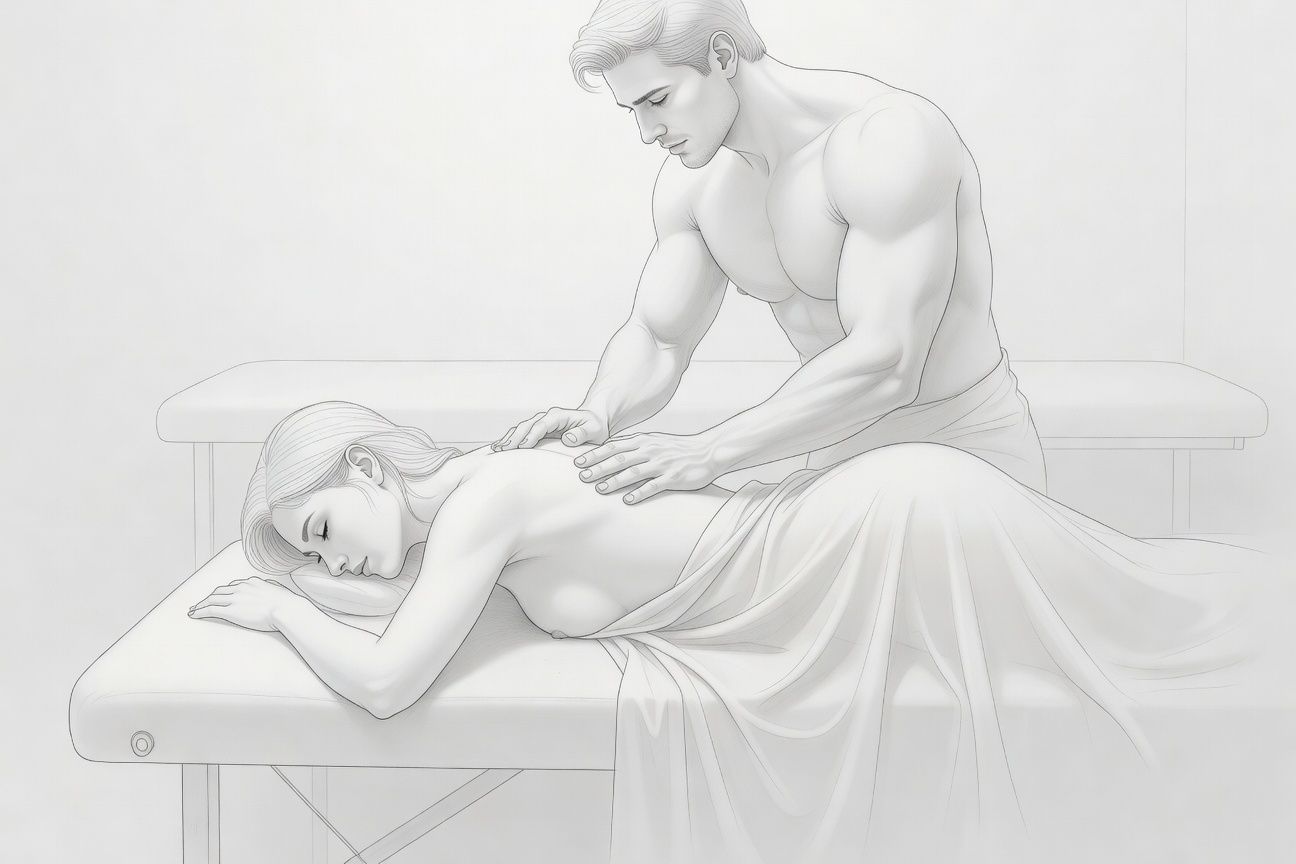 Wizyta u przystojnego fizjoterapeuty, która skończyła się namiętną eksplozją rozkoszy