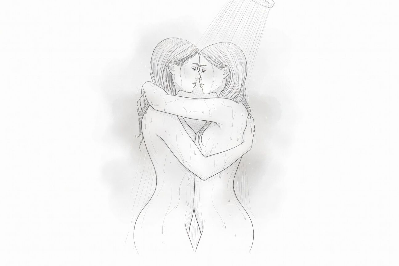 Namiętny seks pod prysznicem z Lidią: mokra pasja współlokatorki przechodząca w ekstazę