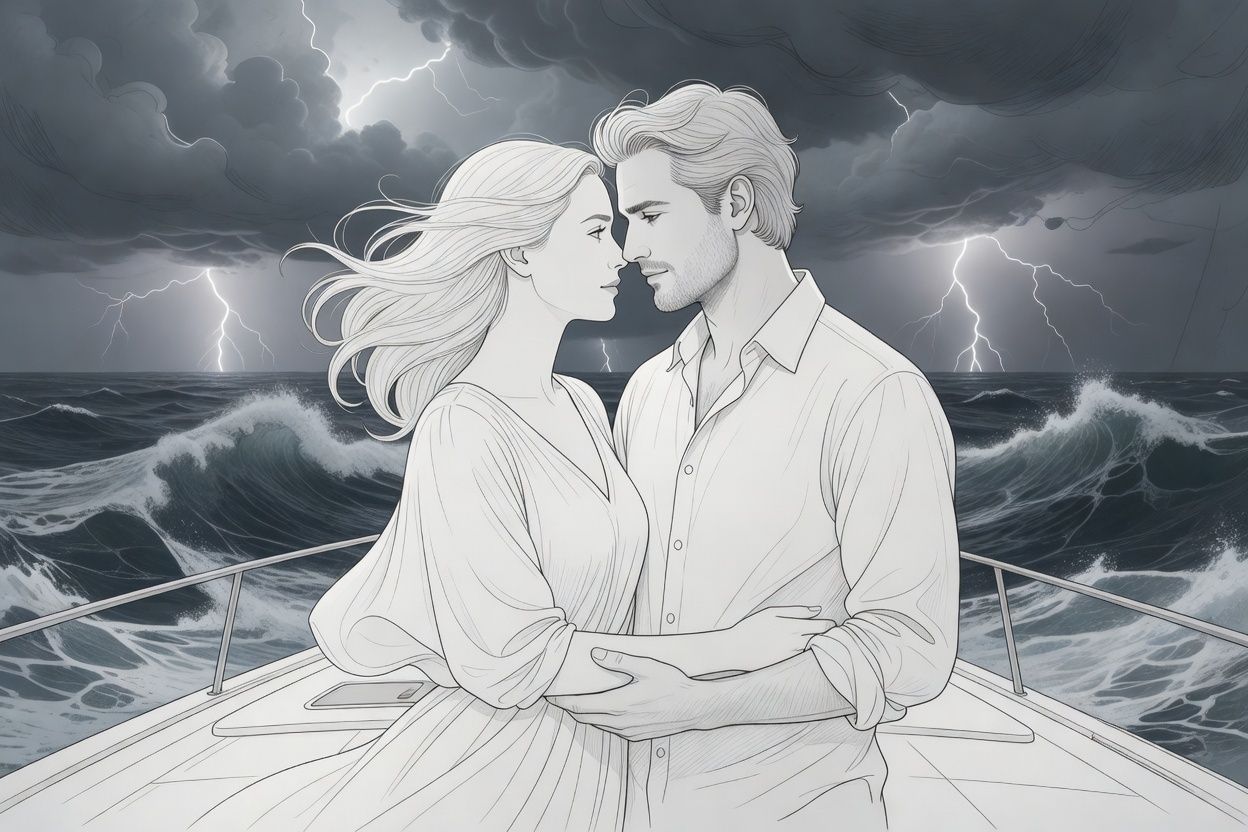 Storm of Passion on a Night Yacht Cruise for Two – Sensual Ecstasy on the Waves