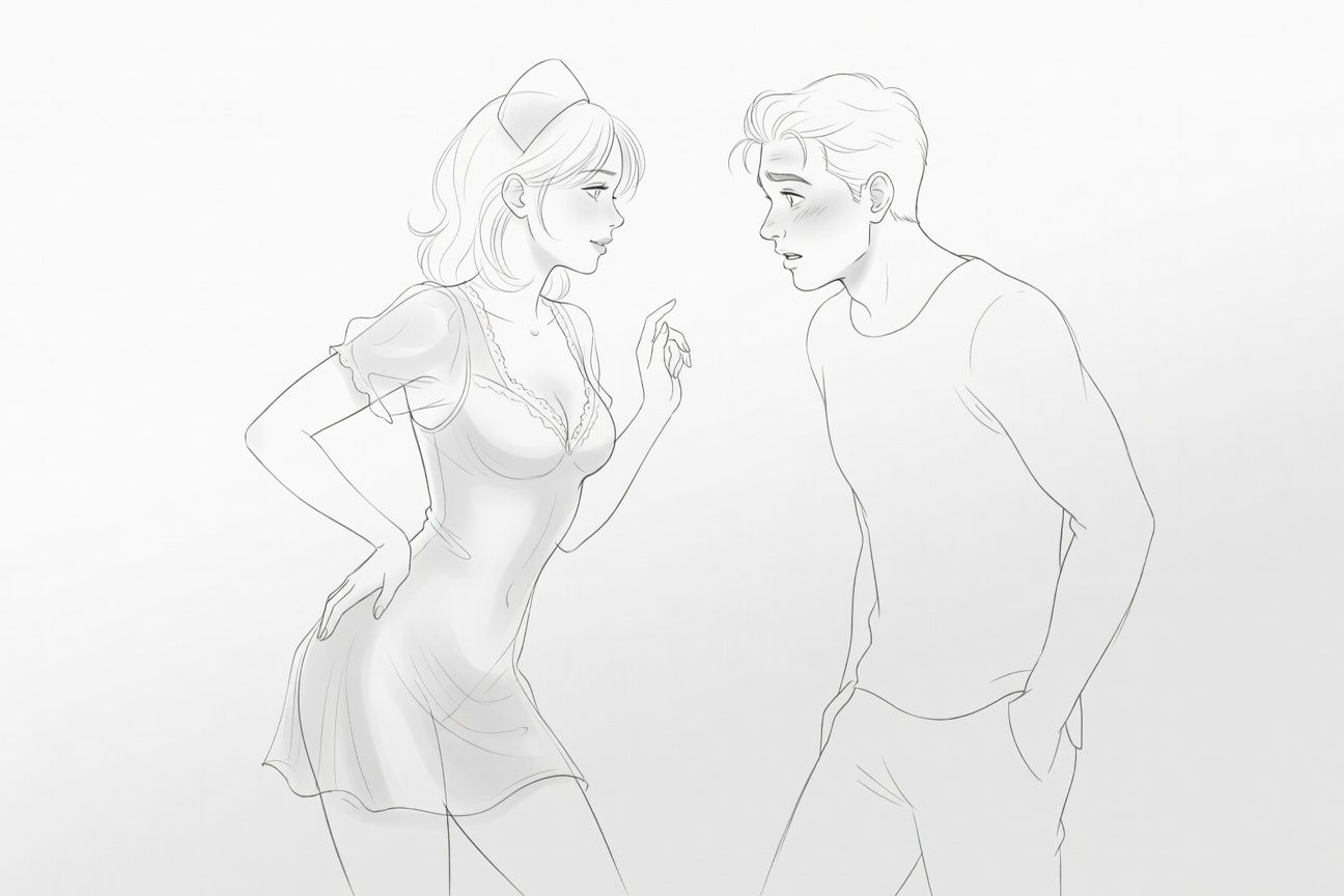 Przebranie za seksowną pielęgniarkę rozpaliło wyobraźnię mojego partnera do czerwoności